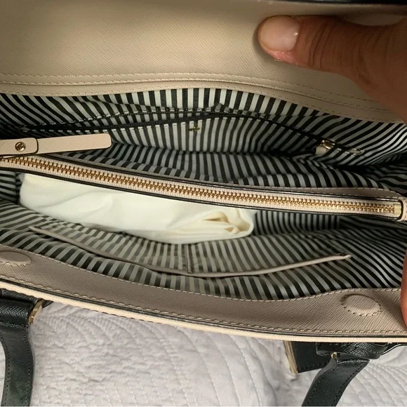 Kate spade, satchel, tote bag, tusk/black BNWT - Picture 6 of 11